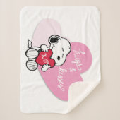 Snoopy Hugs & Kisses Sherpa Deken (Voorkant)