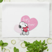 Snoopy Hugs & Kisses Theedoek (Gevouwen)