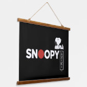 Snoopy Japanse Typografie Grafisch Hangend Wandkleed (Gebogen)