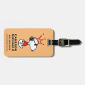 Snoopy - Joe Cool Crown Bagagelabel (Voorkant horizontaal)