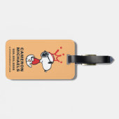 Snoopy - Joe Cool Crown Bagagelabel (Achterkant horizontaal)