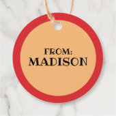 Snoopy - Joe Cool Crown Bedankjes Labels (Achterkant)