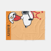 Snoopy - Joe Cool Crown Fleece Deken (Voorkant (Horizontaal))