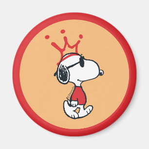 Snoopy - Joe Cool Crown Magneet