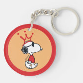 Snoopy - Joe Cool Crown Sleutelhanger (Achterkant)