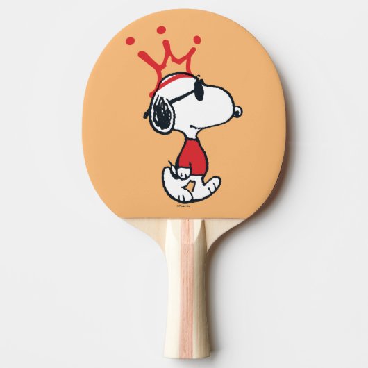 Snoopy - Joe Cool Crown Tafeltennisbatje (Voorkant)