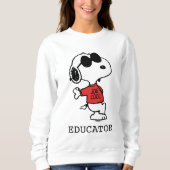 Snoopy "Joe Cool" leraar Trui (Voorkant)