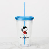 Snoopy "Joe Cool" Permanent Acryl Drinkbeker (Voorkant)