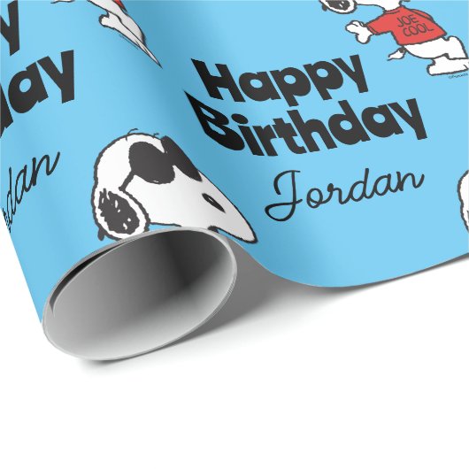 Snoopy "Joe Cool" Permanent Cadeaupapier (Rol Hoek)