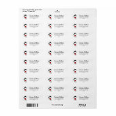 Snoopy "Joe Cool" Permanent Etiket (Full Sheet)