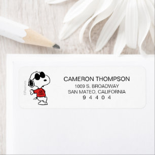 Snoopy "Joe Cool" Permanent Etiket