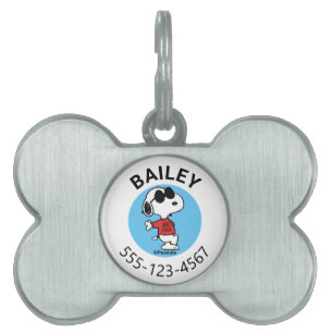 Snoopy "Joe Cool" Permanent Huisdieren Naamplaatje