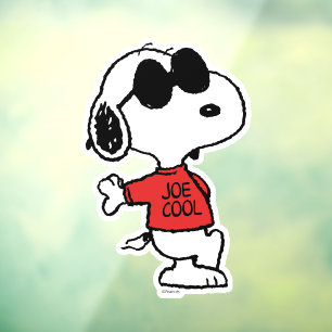 Snoopy "Joe Cool" Permanent Raamsticker