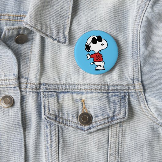 Snoopy "Joe Cool" Permanent Ronde Button 5,7 Cm (In situ)