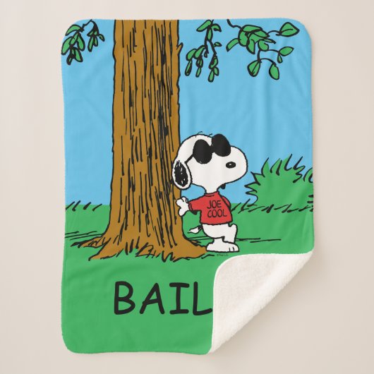 Snoopy "Joe Cool" Permanent Sherpa Deken (Voorkant)