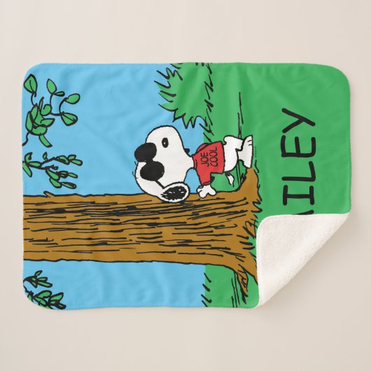 Snoopy "Joe Cool" Permanent Sherpa Deken (Voorkant (horizontaal))