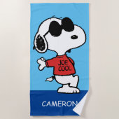 Snoopy "Joe Cool" Permanent Strandlaken (Voorkant)