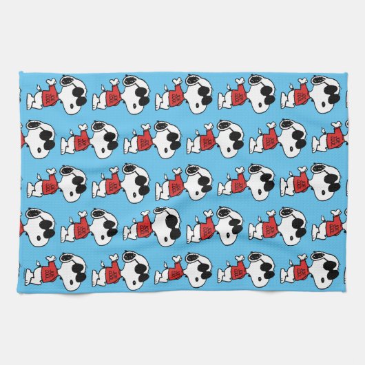 Snoopy "Joe Cool" Permanent Theedoek (Horizontaal)