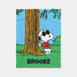 Snoopy "Joe Cool" Staand Fleece Deken