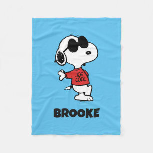 Snoopy "Joe Cool" Staand Fleece Deken