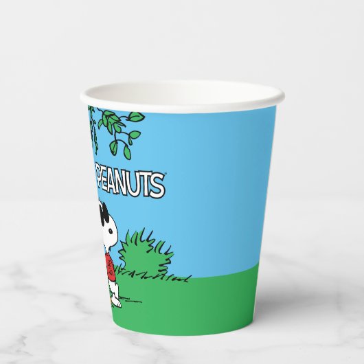 Snoopy "Joe Cool" Standing Papieren Bekers (Achterkant)