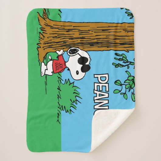 Snoopy "Joe Cool" Standing Sherpa Deken (Voorkant)
