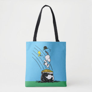 Snoopy Jumping in Pot of Gold Draagtas