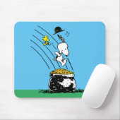 Snoopy Jumping in Pot of Gold Muismat (Met muis)