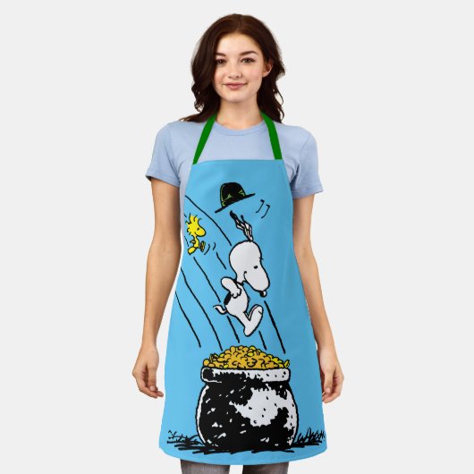 Snoopy Jumping in Pot of Gold Schort (Gedragen)