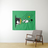 Snoopy Jumping in Pot of Gold Wandkleed (In Situ (horizontaal))