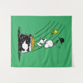Snoopy Jumping in Pot of Gold Wandkleed (Voorkant (horizontaal))