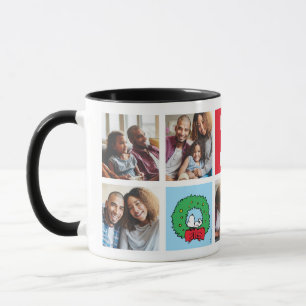 Snoopy Kerstkrans   Papa Fotocollage Mok
