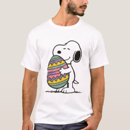 Snoopy legt op paasei t-shirt