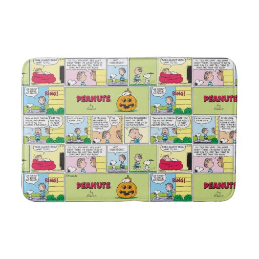 Snoopy & Linus | Het grote pompoen nieuws Badmat (Voorkant)