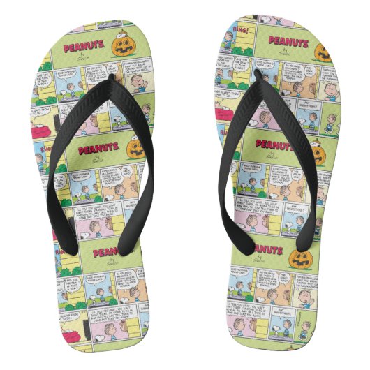 Snoopy & Linus | Het grote pompoen nieuws Teenslippers (Voetbed)