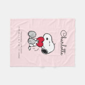 Snoopy | Little Sweetheart Baby Fleece Blanket (Voorkant (Horizontaal))