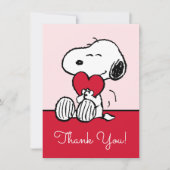 Snoopy | Little Sweetheart Baby Shower Thank You C Bedankkaart (Voorkant)