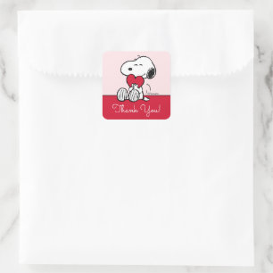 Snoopy Little Sweetheart Baby Shower Vierkante S Sticker