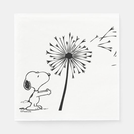 Snoopy met Dandelion Servet (Voorkant)