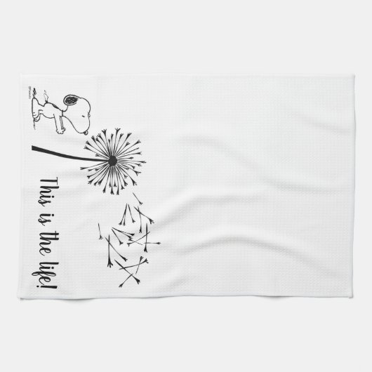 Snoopy met Dandelion Theedoek (Horizontaal)
