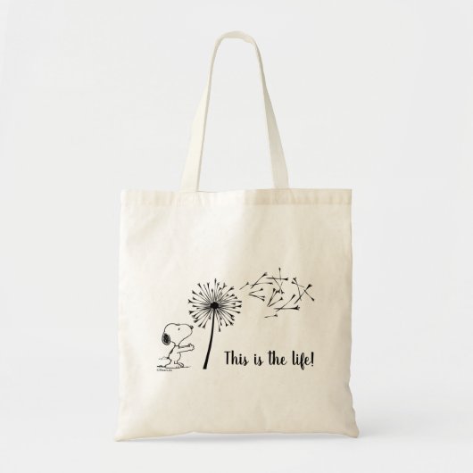 Snoopy met Dandelion Tote Bag (Voorkant)