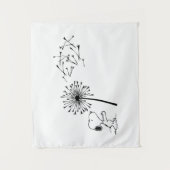 Snoopy met Dandelion Wandkleed (Voorkant)
