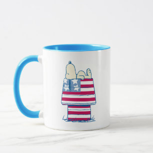 Snoopy op 4 juli Dog House Mok