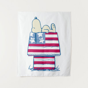 Snoopy op 4 juli Dog House Wandkleed