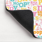 Snoopy Pastel Text Pattern Muismat (Hoek)
