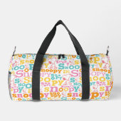 Snoopy Pastel Text Pattern Plunjezak (Achterkant)