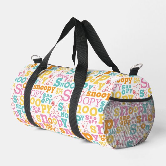 Snoopy Pastel Text Pattern Plunjezak (Rechterhoek)