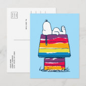 Snoopy | Rainbow Dog House Briefkaart (Voorkant / Achterkant)