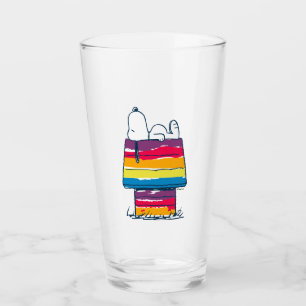 Snoopy Rainbow Dog House Glas