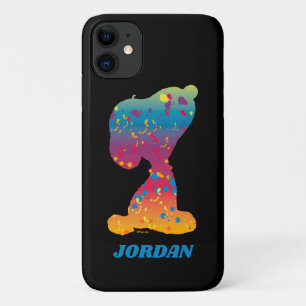 Snoopy Rainbow Graffiti Silhouette iPhone 11 Hoesje